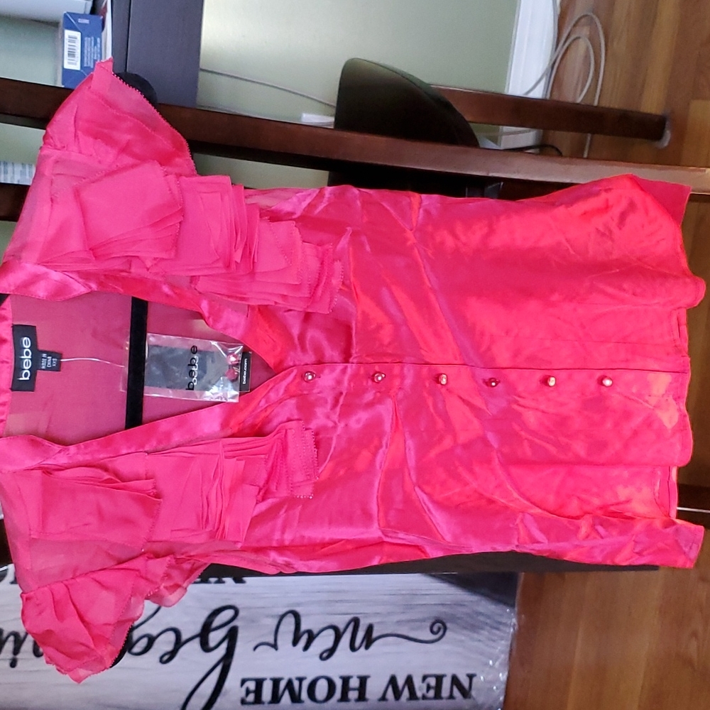 Bebe silky sheer top